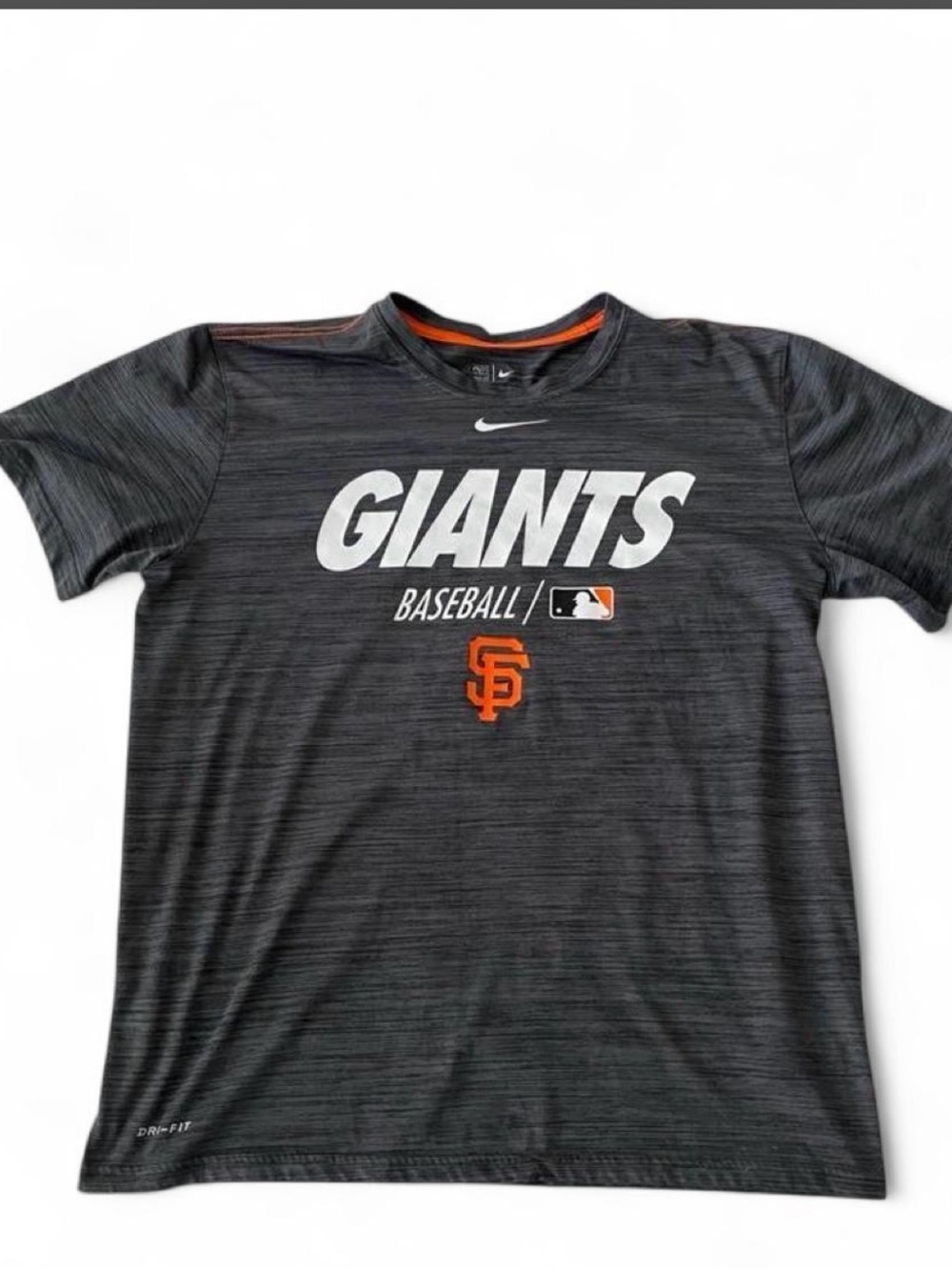 Nike Men's SF Giants Gray & Orange Short Sleeve Tee